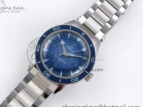 0504 Seamaster 300 Heritage VSF 1:1 Best Edition Blue Dial on SS Bracelet A8912 Super Clone Packable 7716